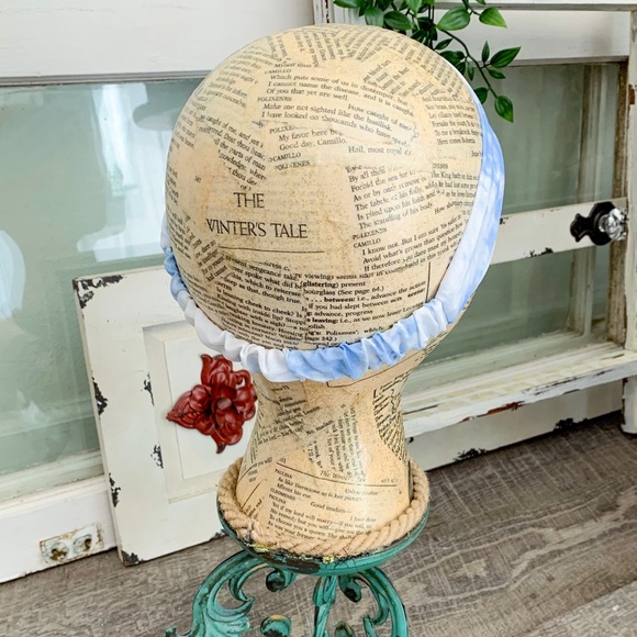 Blue Tie Dye Turban Headband - Picture 2 of 3